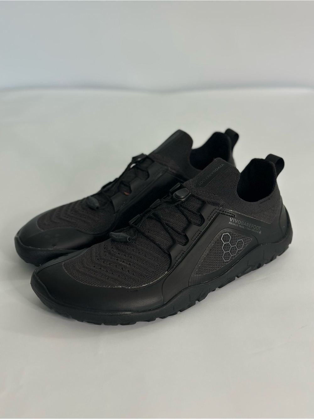 Vivobarefoot Primus Trail Knit Obsidian Barefoot Running Shoes Men’s US 7